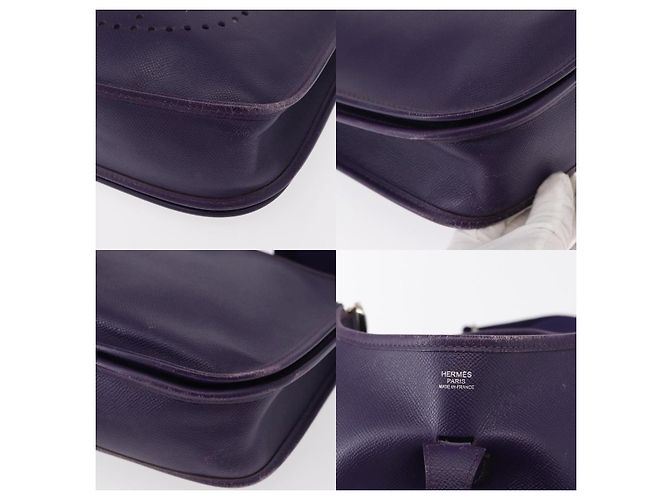Borsa a Spalla Hermès Evelyn 3 Porpora - vista 5