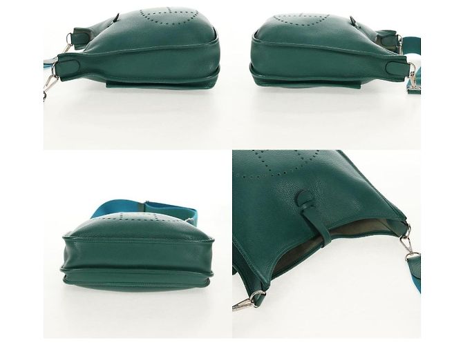 Borsa a Spalla Hermès Evelyn Verde - vista 3