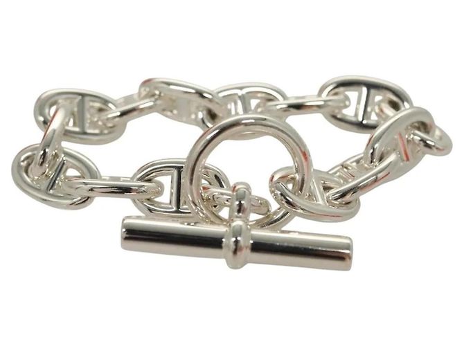 Bracciale MM Chêne Dunkle di Hermès Argento - vista 2