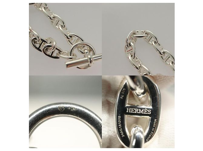 Bracciale MM Chêne Dunkle di Hermès Argento - vista 4