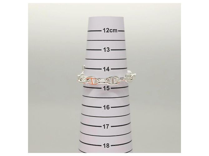 Bracciale MM Chêne Dunkle di Hermès Argento - vista 5