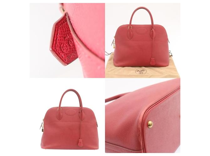 Borsa Hermès Bolide 37 Rosso - vista 5