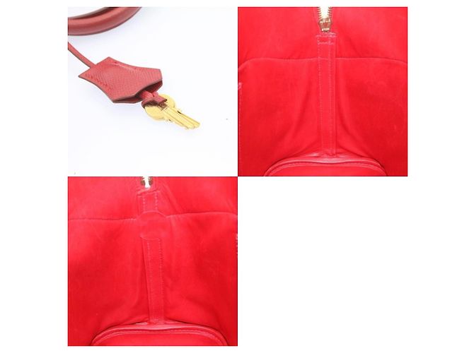 Borsa Hermès Bolide 37 Rosso - vista 7