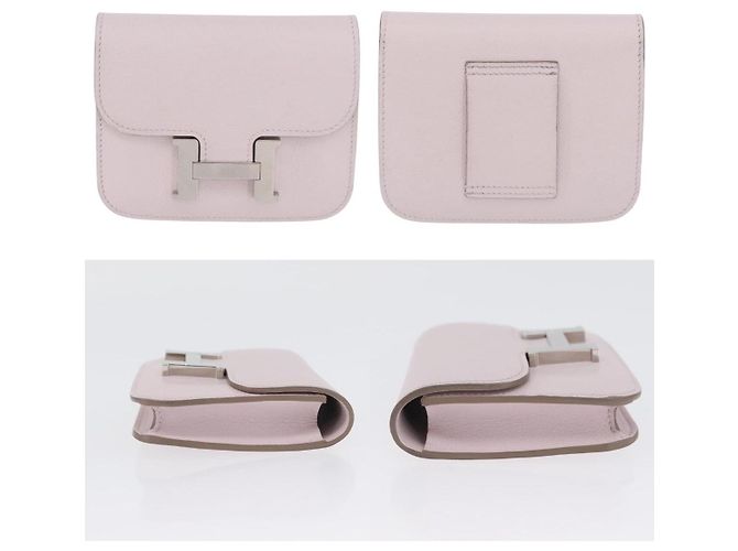 Hermès Billetera Slim Constance Hermes Rosa - vista 3