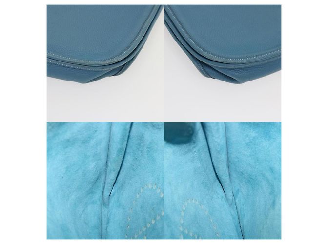 Borsa a Spalla Evelyn TGM in Pelle Hermès Blu - vista 6