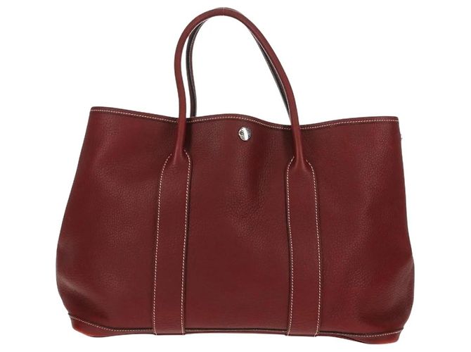 Borsa Hermès Garden Party PM Rosso - vista 2