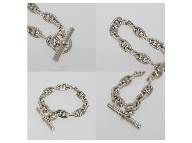 Hermès Bracciale Chaine D'ancre MM Hermes Ag925 14 Anelli Argento - vista 3
