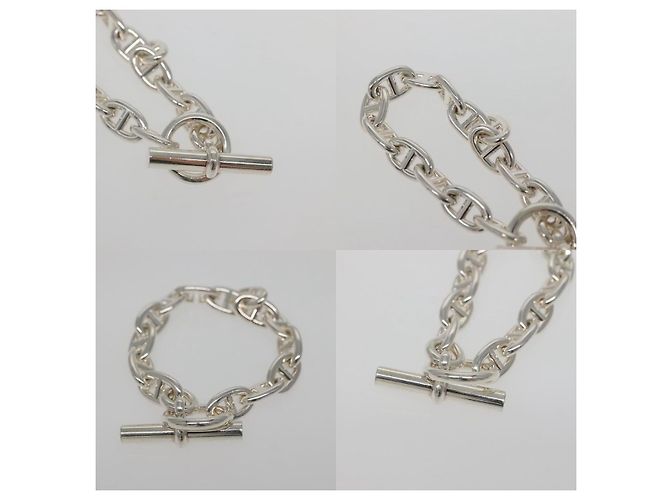 Hermès Pulsera Chaine D'ancre MM Hermes Plata - vista 3