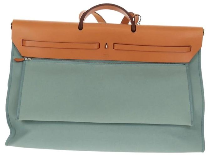 Borsa Hermès Her Bag Zip GM Blu - vista 2