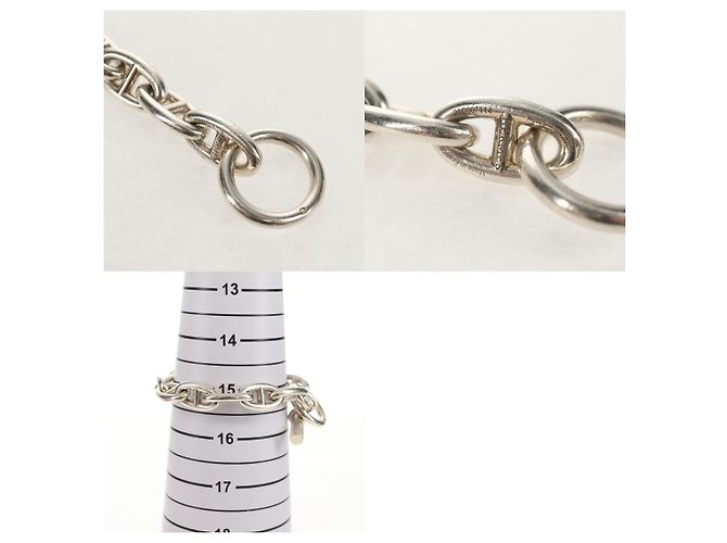 Hermès Bracciale Chaine D'ancre GM Hermes Ag925 12 Link Argento - vista 4