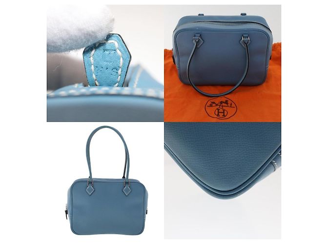 Hermès Birkin Handtasche Blau - Ansicht 5