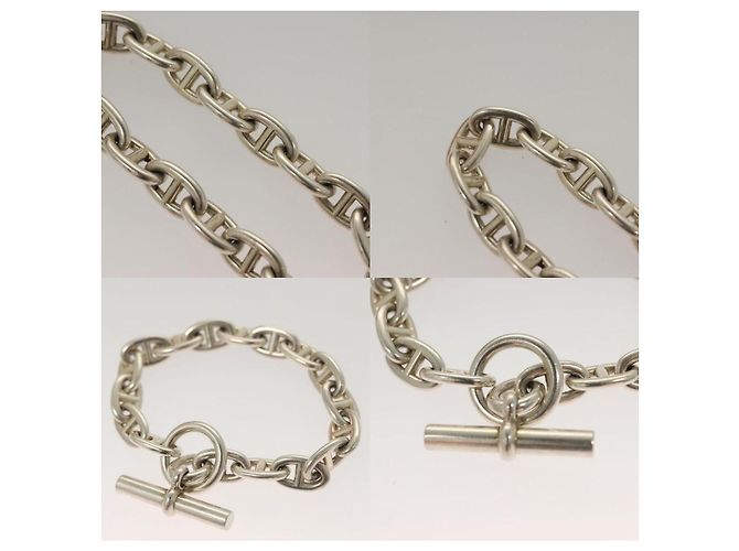 Bracciale MM Chêne Dunkle di Hermès Argento - vista 3
