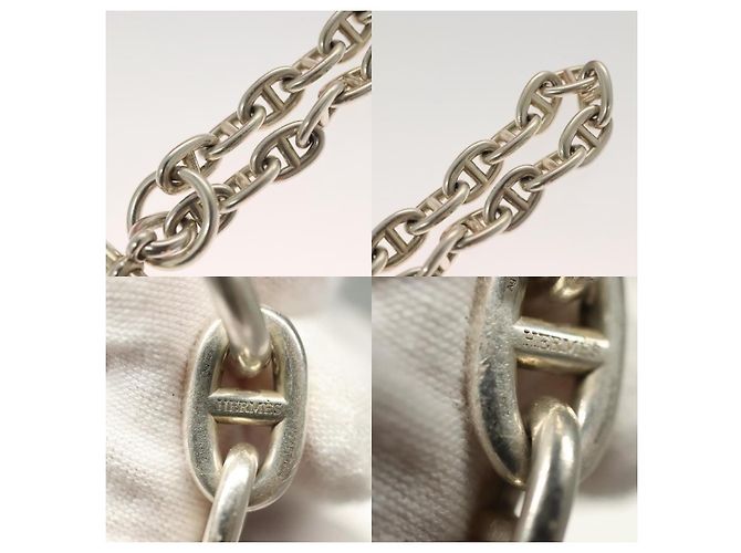 Bracciale MM Chêne Dunkle di Hermès Argento - vista 4