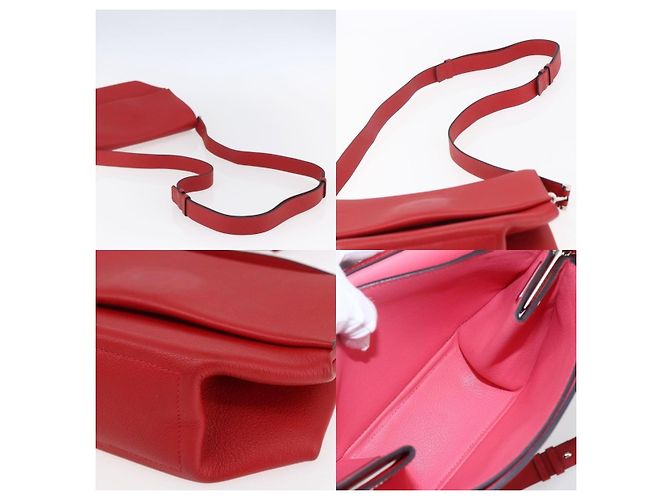Borsa a Spalla Birkin di Hermès Rosso - vista 4