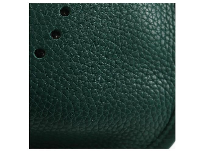 Borsa a Spalla Hermès Evelyn 3 PM Verde - vista 2