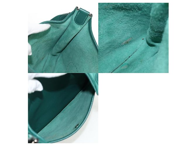 Borsa a Spalla Hermès Evelyn 3 PM Verde - vista 8