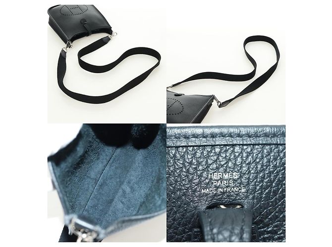 Borsa a Spalla Hermès Evelyn Tpm Nero - vista 4