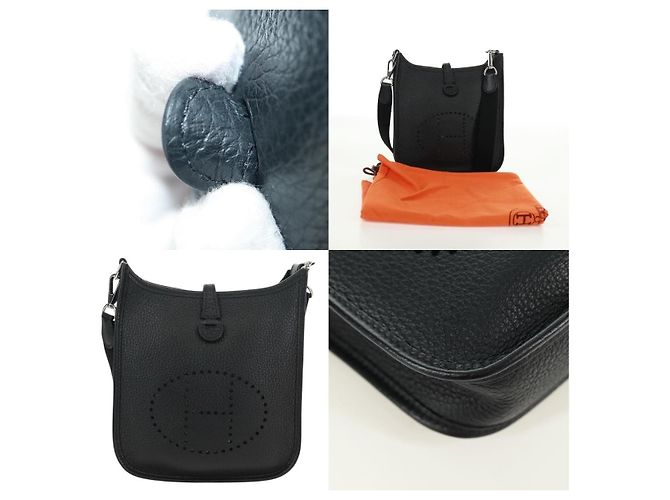 Borsa a Spalla Hermès Evelyn Tpm Nero - vista 5