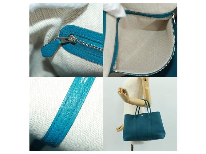 Hermès Borsa Hermes Garden Party Tpm Argento - vista 7