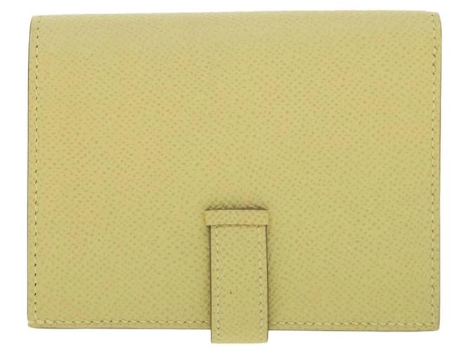 Hermès Billetera Compacta Bearn Hermes Amarillo - vista 2