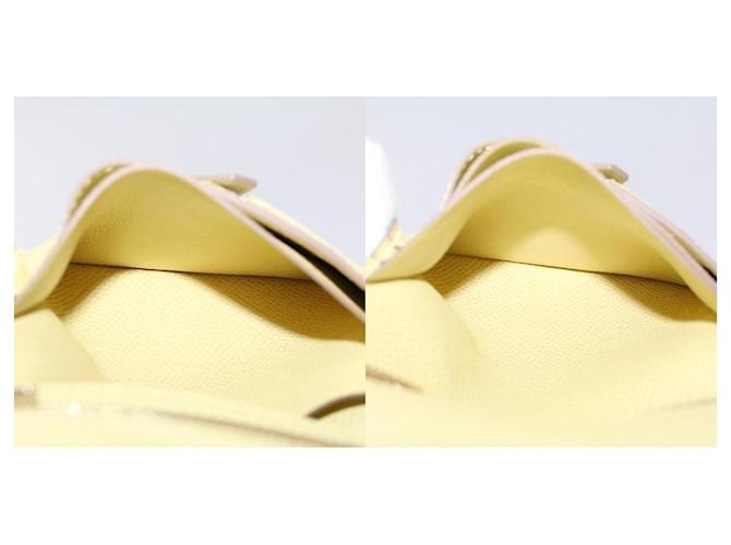 Hermès Billetera Compacta Bearn Hermes Amarillo - vista 7