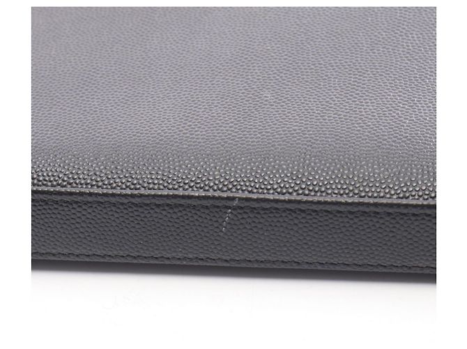 Cartera larga de cuero negro Yves Saint Laurent - vista 7