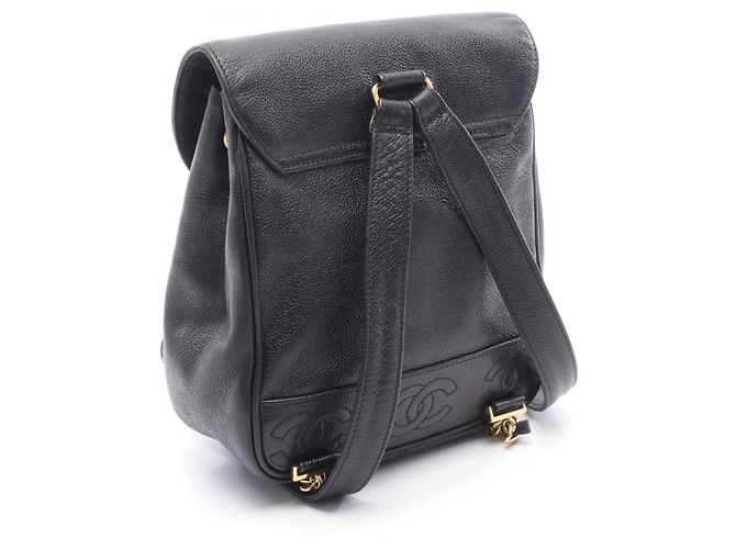 Zaino/borsa Chanel Triple Coco Mark Nero - vista 2