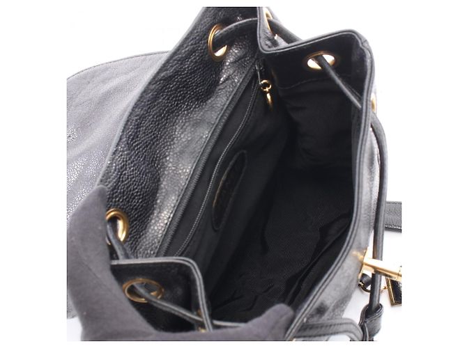 Zaino/borsa Chanel Triple Coco Mark Nero - vista 3