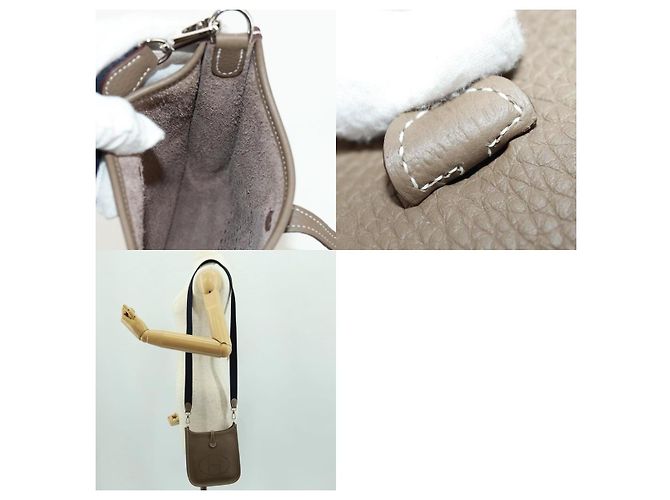 Hermès Borsa a Spalla Hermes Evelyn Tpm Amazon Marrone - vista 7