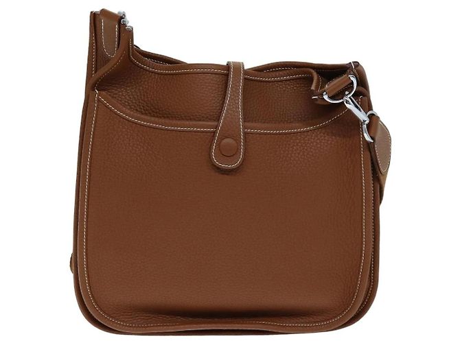Borsa a Spalla Hermès Evelyn 2 PM D'oro - vista 2