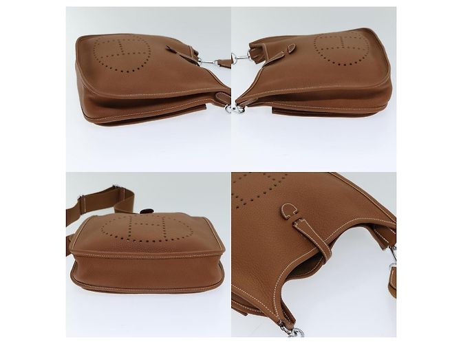 Borsa a Spalla Hermès Evelyn 2 PM D'oro - vista 3