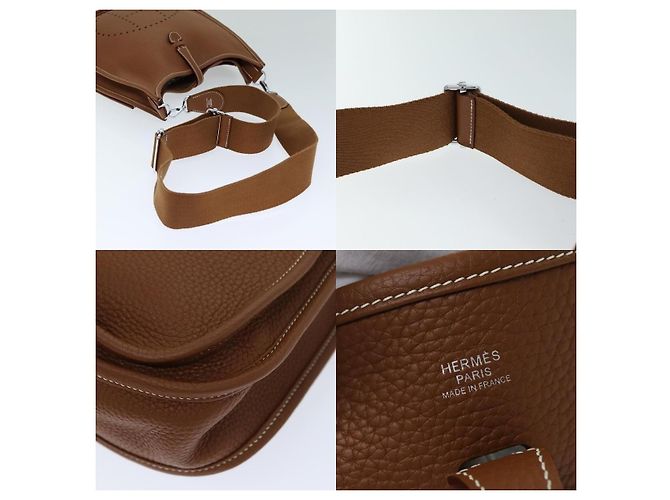 Borsa a Spalla Hermès Evelyn 2 PM D'oro - vista 4