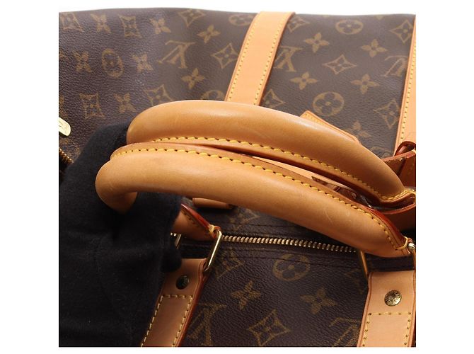 Borsa Boston Keepall 45 Louis Vuitton Marrone Monogramma - vista 11