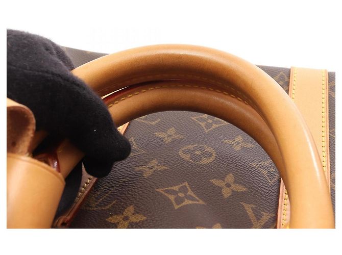 Borsa Boston Keepall 45 Louis Vuitton Marrone Monogramma - vista 13