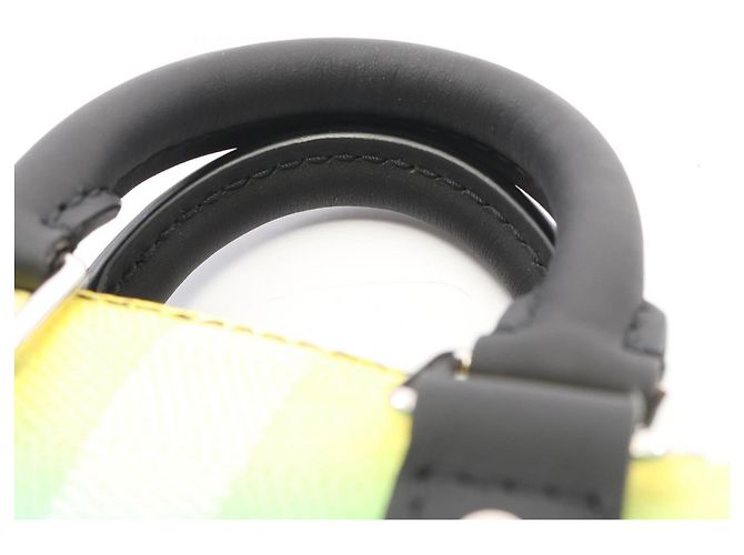 Borsa Keepall XS Louis Vuitton Nero Verde Giallo - vista 7