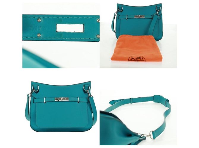 Borsa a Spalla Gypsy Shield 28 di Hermès Blu - vista 5