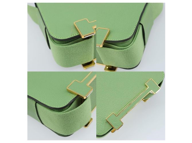 Borsa a Spalla Getashevre di Hermès D'oro - vista 5