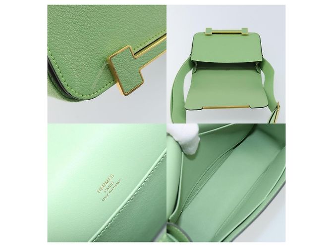 Borsa a Spalla Getashevre di Hermès D'oro - vista 6