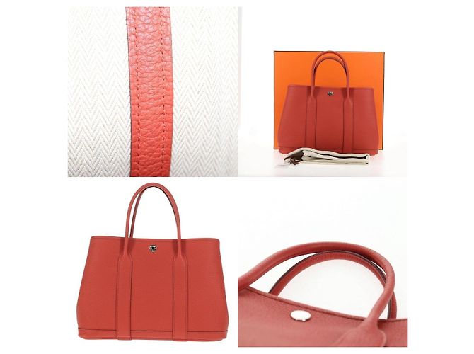 Hermès Borsa Hermes Garden Party Tpm Arancione - vista 5