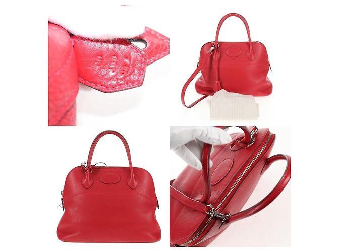 Borsa Hermès Bolide 31 Rosso - vista 5