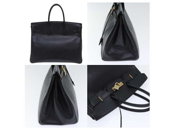 Hermès Birkin 35 Handtasche Schwarz - Ansicht 3