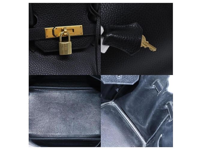 Hermès Birkin 35 Handtasche Schwarz - Ansicht 6