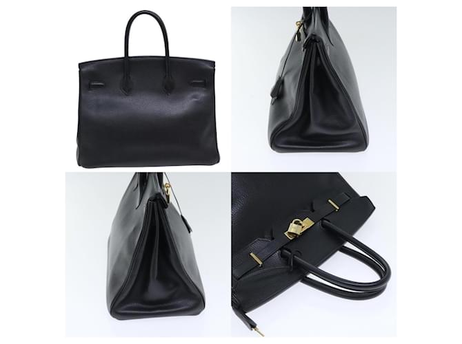 Borsa Hermès Birkin 35 Nero - vista 3