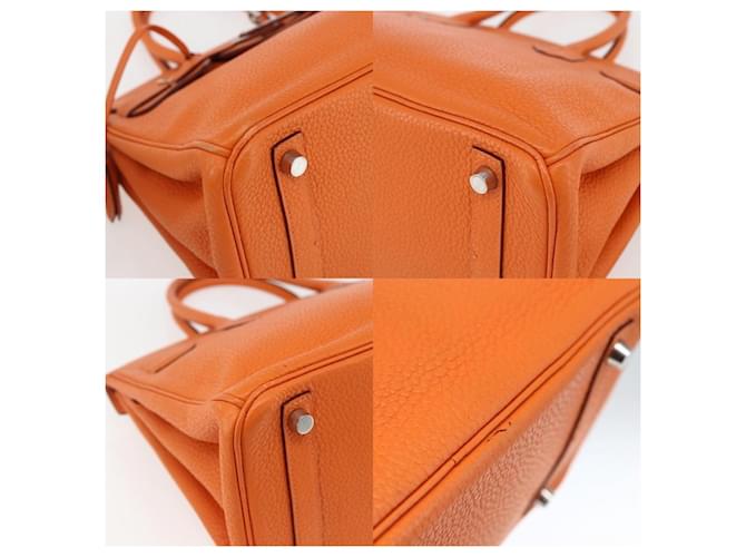 Borsa Hermès Birkin 30 Arancione - vista 5