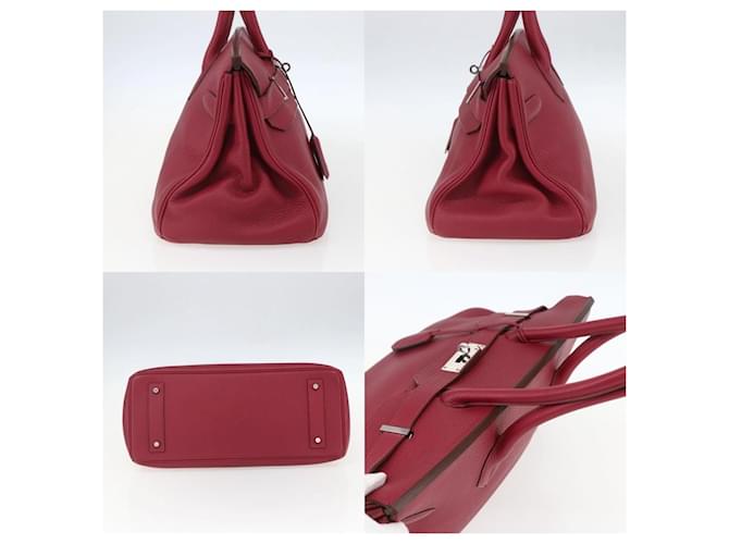 Borsa Hermès Birkin 45 Rosso - vista 3