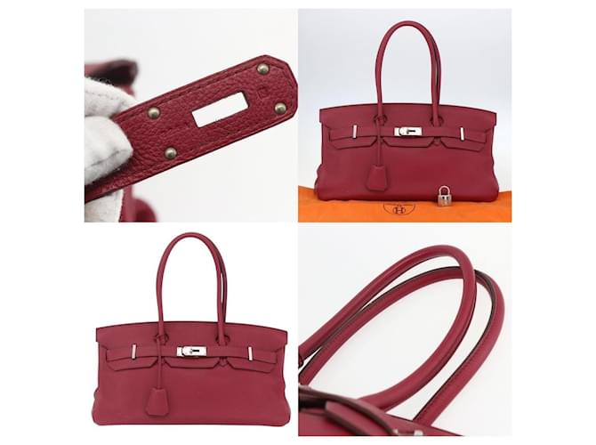 Borsa Hermès Birkin 45 Rosso - vista 5