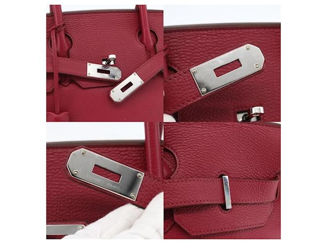 Borsa Hermès Birkin 45 Rosso - vista 7