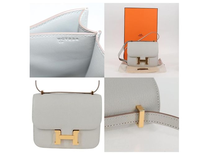 Borsa a Spalla Constance 3 Mini di Hermès Bianco - vista 5