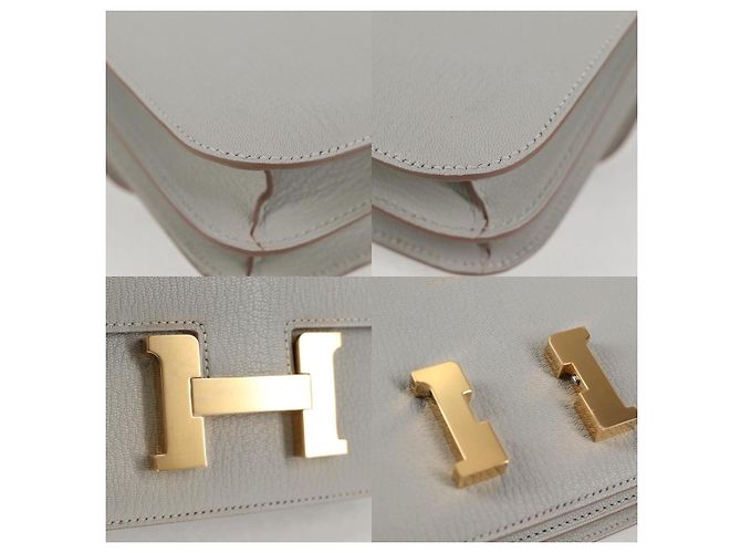 Borsa a Spalla Constance 3 Mini di Hermès Bianco - vista 7
