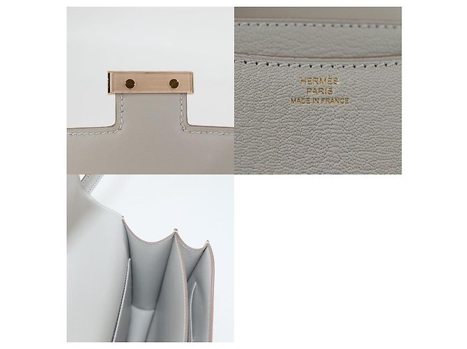 Borsa a Spalla Constance 3 Mini di Hermès Bianco - vista 8